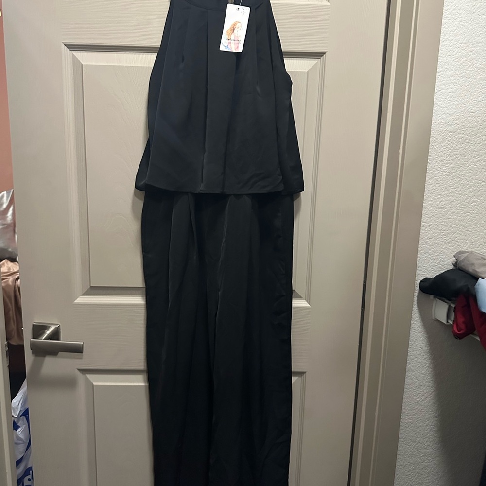 Black Halter Jumpsuit